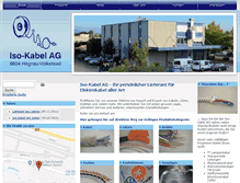 Tablet Screenshot of iso-kabel.ch
